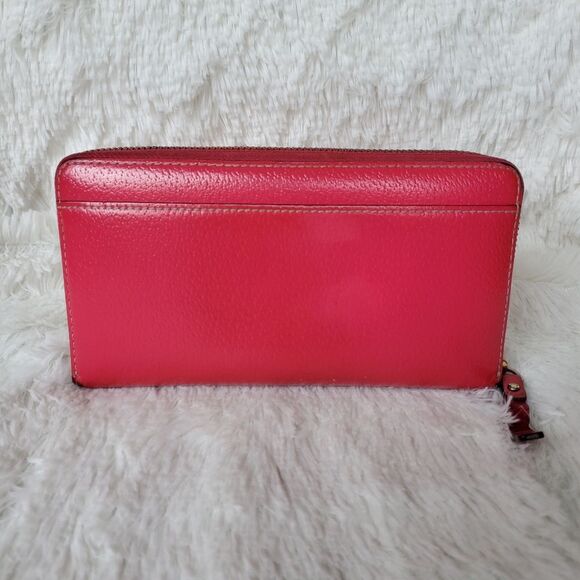 Kate Spade Wellesley Neda Pink Zip Around Wallet - Picture 2 of 6